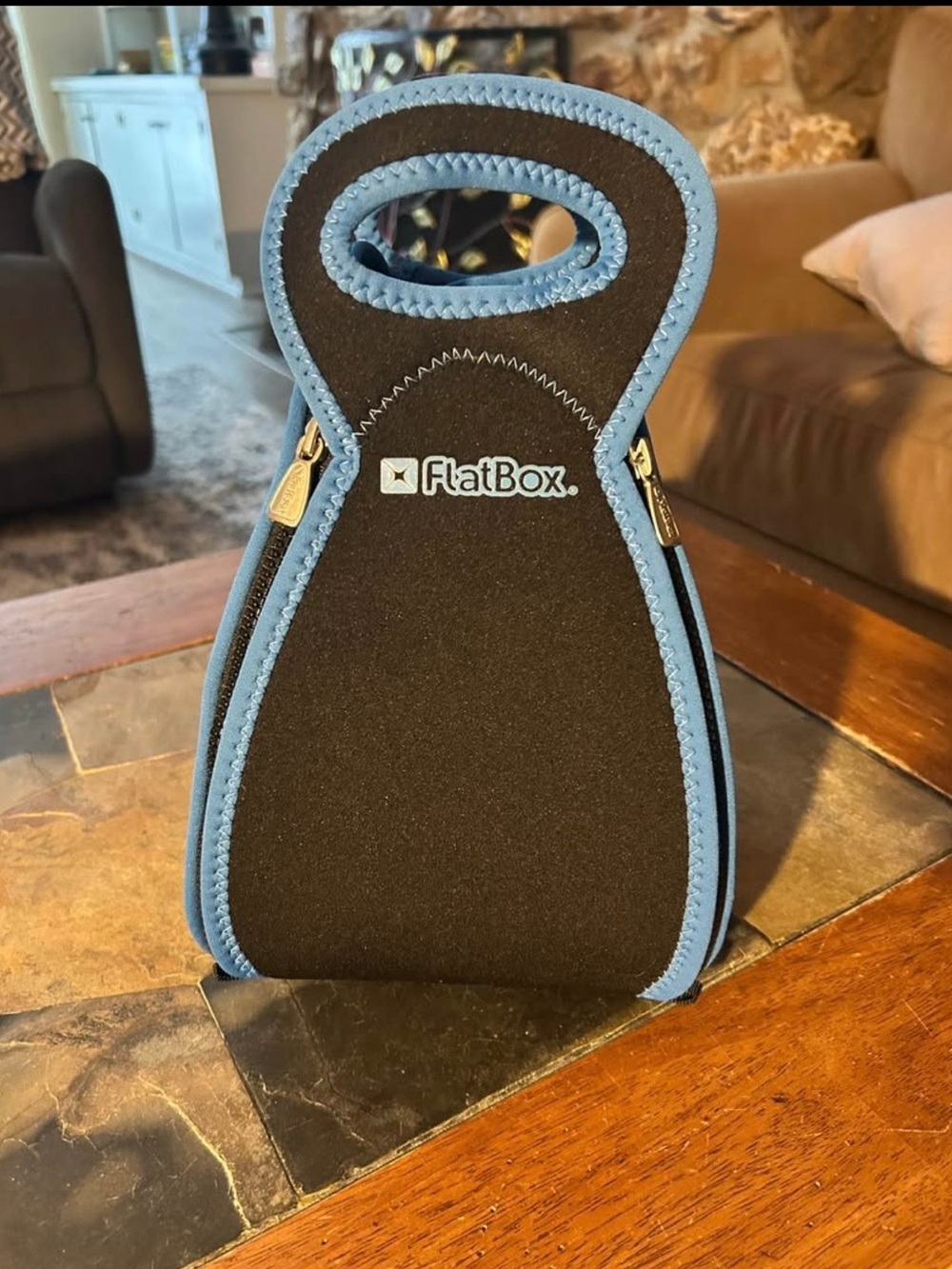 FlatBox Neoprene Lunch Tote that Folds into a Placemat NWT